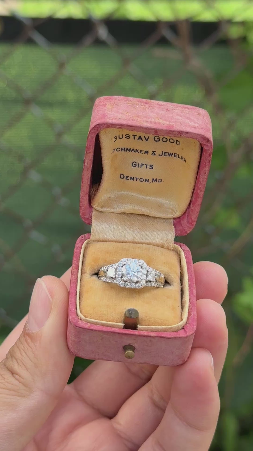14K White Gold Halo Diamond Engagement Ring 1.47 TCW IGI Certified