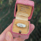 Art Deco 14K Yellow Gold Gypsy 3-Stone Old European Cut Diamond Ring Size 9.5