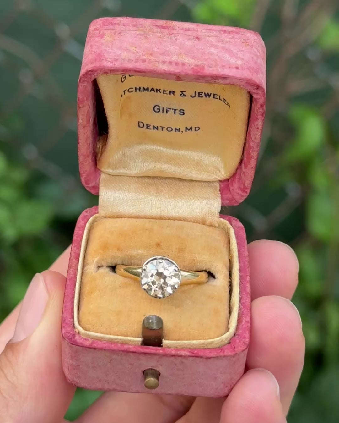 GIA Certified 1.38 Carat Antique Art Deco Period Solitaire Ring Size 6