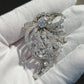 Impressive IGI Certified Platinum & 4.50 Carats Diamond Estate Brooch - 19.75g