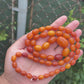 Antique Early 20th Century Natural Butterscotch Amber Bead Necklace 56.44 Grams
