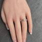10K White Gold Natural Diamond Openwork Ring – Size 7.25