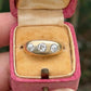 Authentic Art Deco Old European Cut Diamond Gypsy Ring in 14K Gold IGI Certified