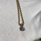 14K Yellow & White Gold Diamond Solitaire Necklace Pendant 0.75 CT VS2–SI1