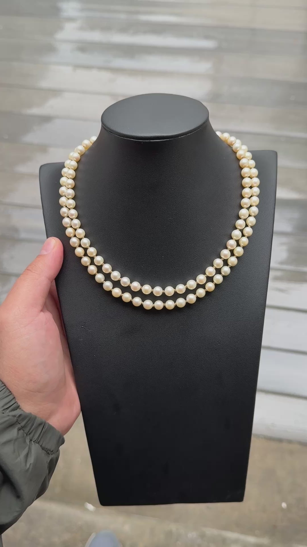 Rare H Stern Pearl Necklace With GIA Report Akoya Pearls
