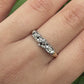 IGI Certified 14K Yellow & White Gold Dainty Ring Natural Diamonds Size 10.25