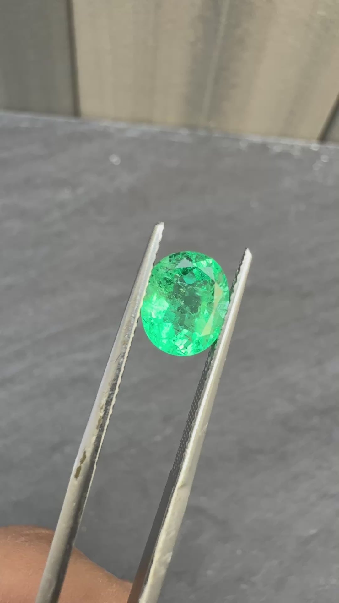 GIA Certified 1.84 Carat Oval Emerald – Transparent Green, Clarity Enhanced (F2)
