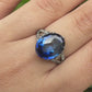 Rare Art Deco Period Sapphire & Diamond Ring With IGI Report