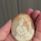 Exceptional Quality 14K Yellow Gold Cameo Brooch With Superb Carving
