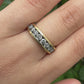 Fabulous 14K Yellow Gold Band With Natural Diamonds .90 Carats IGI Certified