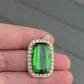 18K Yellow Gold Pendant With 26.51 Carat Tourmaline And 2.25 Carats Diamonds