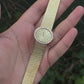 Piaget 18K Yellow Gold Factory Diamond Bezel & Dial Oval Vintage Watch 65.55 Gr.