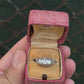 IGI Cert Art Deco Platinum 3 Three Stone Diamond Filigree Ring 0.60 CTW Size 5
