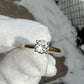 Antique 14K Gold Diamond Solitaire Ring ~0.63 CT Old European / Early Brilliant