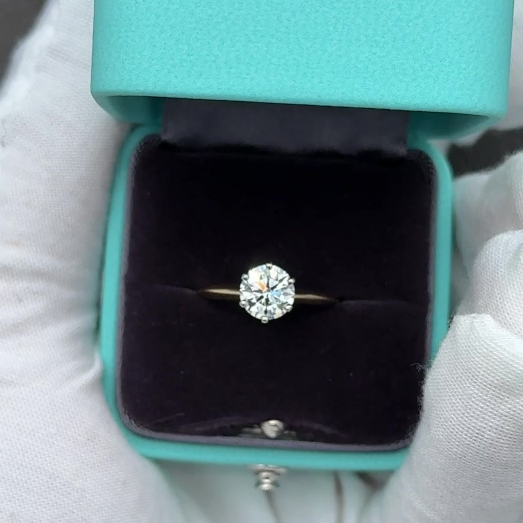 Tiffany & Co. 1.23ct Round Brilliant Diamond Engagement Ring VS1 With Paperwork
