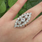 14K White & Yellow Gold Ring with 1.67 Carats of Natural Diamonds, Size 6