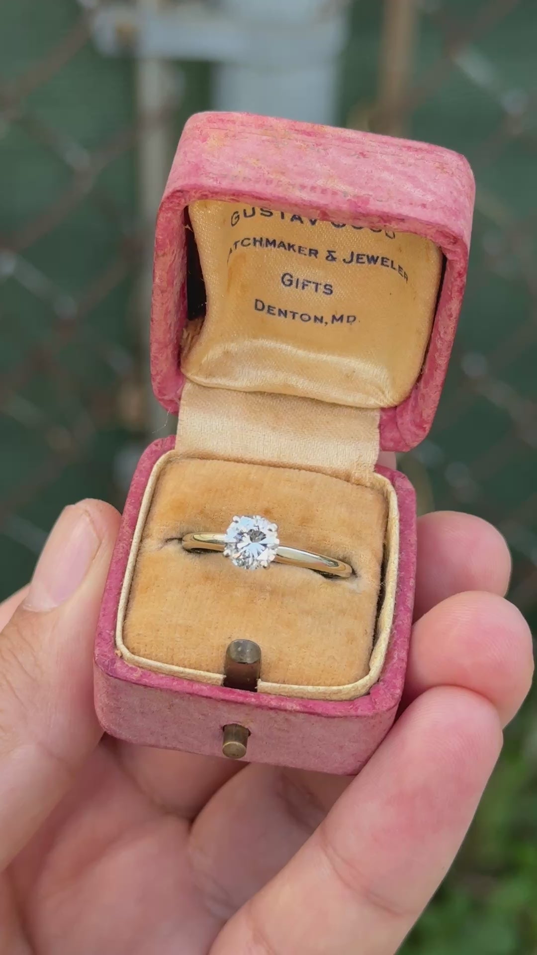 IGI Certified 0.90 CT Natural Diamond Solitaire Engagement Ring 14K Gold Size 9