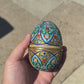 Fantastic Antique Russian Enamel Silver Egg Fine Enamel Details