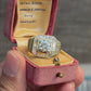GIA & IGI Certified 3.85 TCW Diamond Statement Unisex Ring 18K Yellow Gold