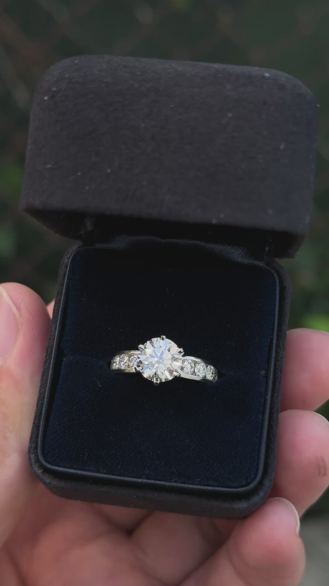 Tiffany & Co 2.51 TCW Platinum Diamond Engagement Ring 1.73ct G VS1 Complete Set