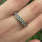 Fabulous 14K Yellow Gold Band With Natural Diamonds .90 Carats IGI Certified