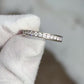 14K White Gold Diamond Eternity Band Ring 0.44 CTW Near Colorless Size 6