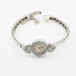 Exquisite Art Deco 14K White Gold & Diamond Ladies Cocktail Watch