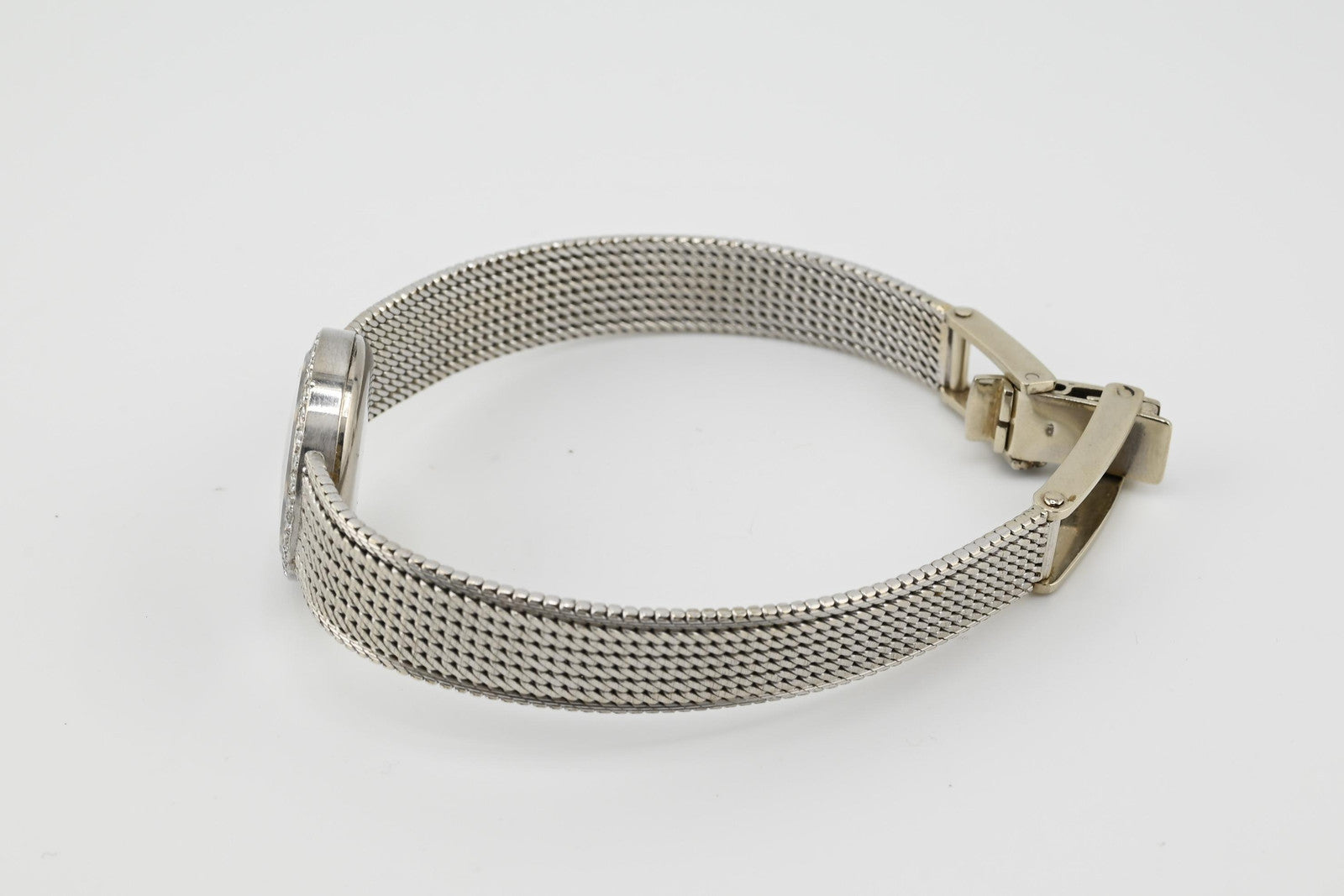 Vintage Omega 18K White Gold Ladies Diamond Dress Watch